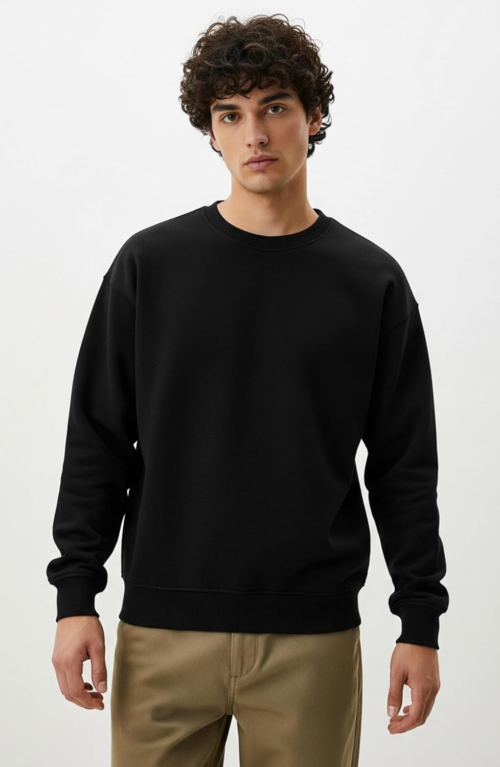 Andrew Scott Men's Fleece Crewneck Pullover Sweatshirt |Long Sleeve Top|Multi Packs| Size Small to Big 5XL