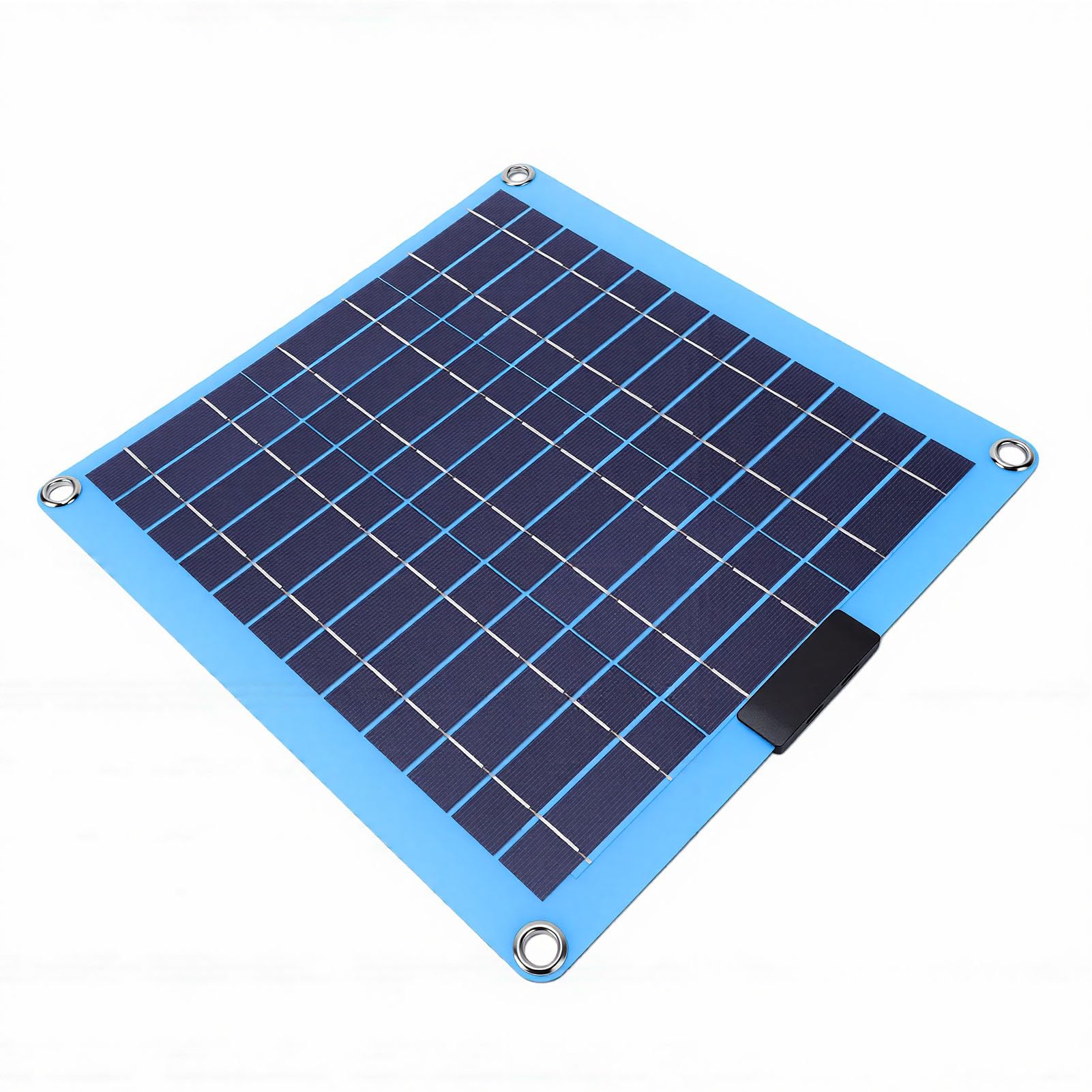 Ausla Monokristallines Tragbares Solarpanel, 40 W, Solar-PV-Modul, Dual-Typ-C-Ausgänge, Leichtes 394 G, Sonnensicheres Design für Wohnmobil, Camping, Boot, Netzunabhängiges Telefon-Tablet-Aufladen