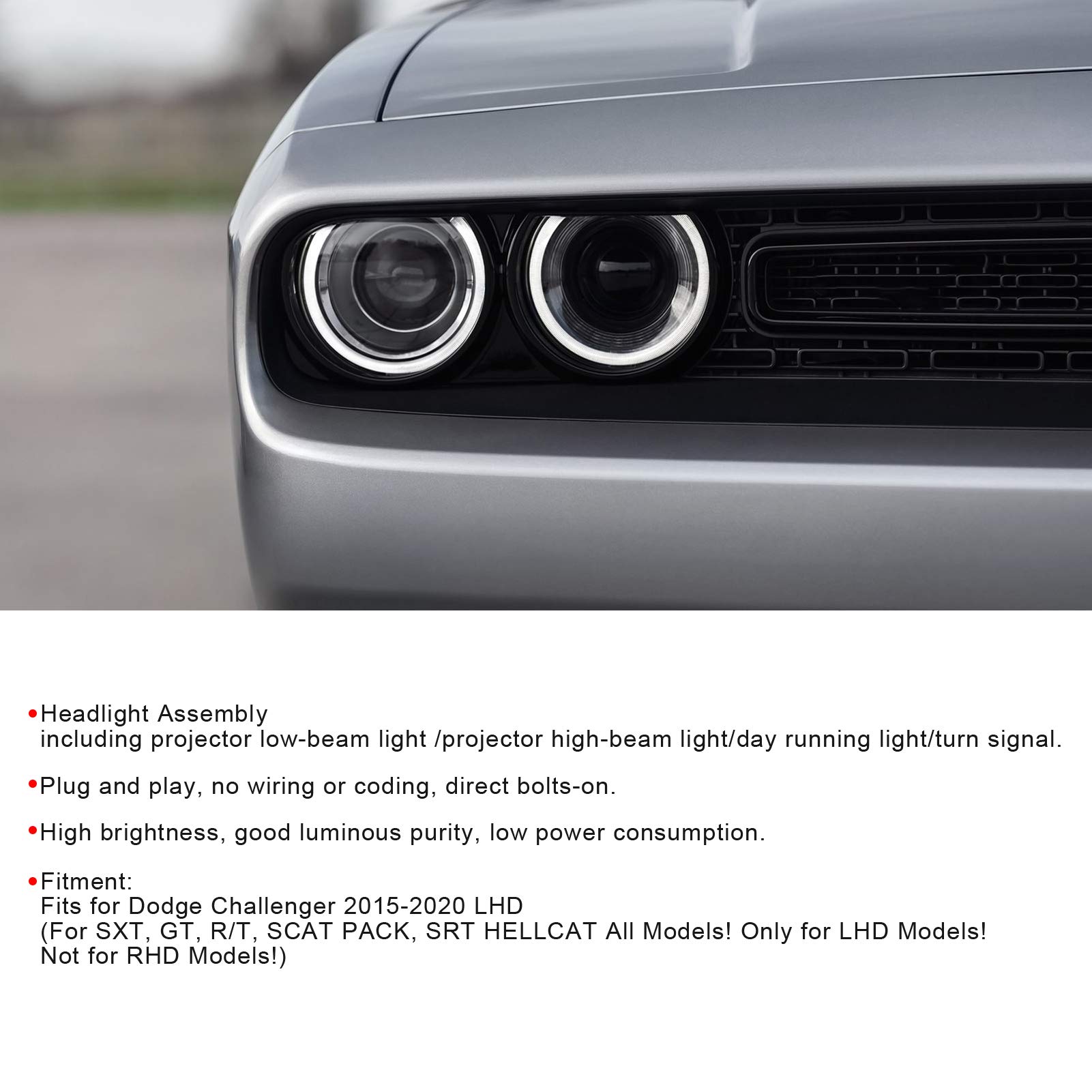 Amazon.co.jp: XTevu RGB LED ヘッドライト - デュアルビーム