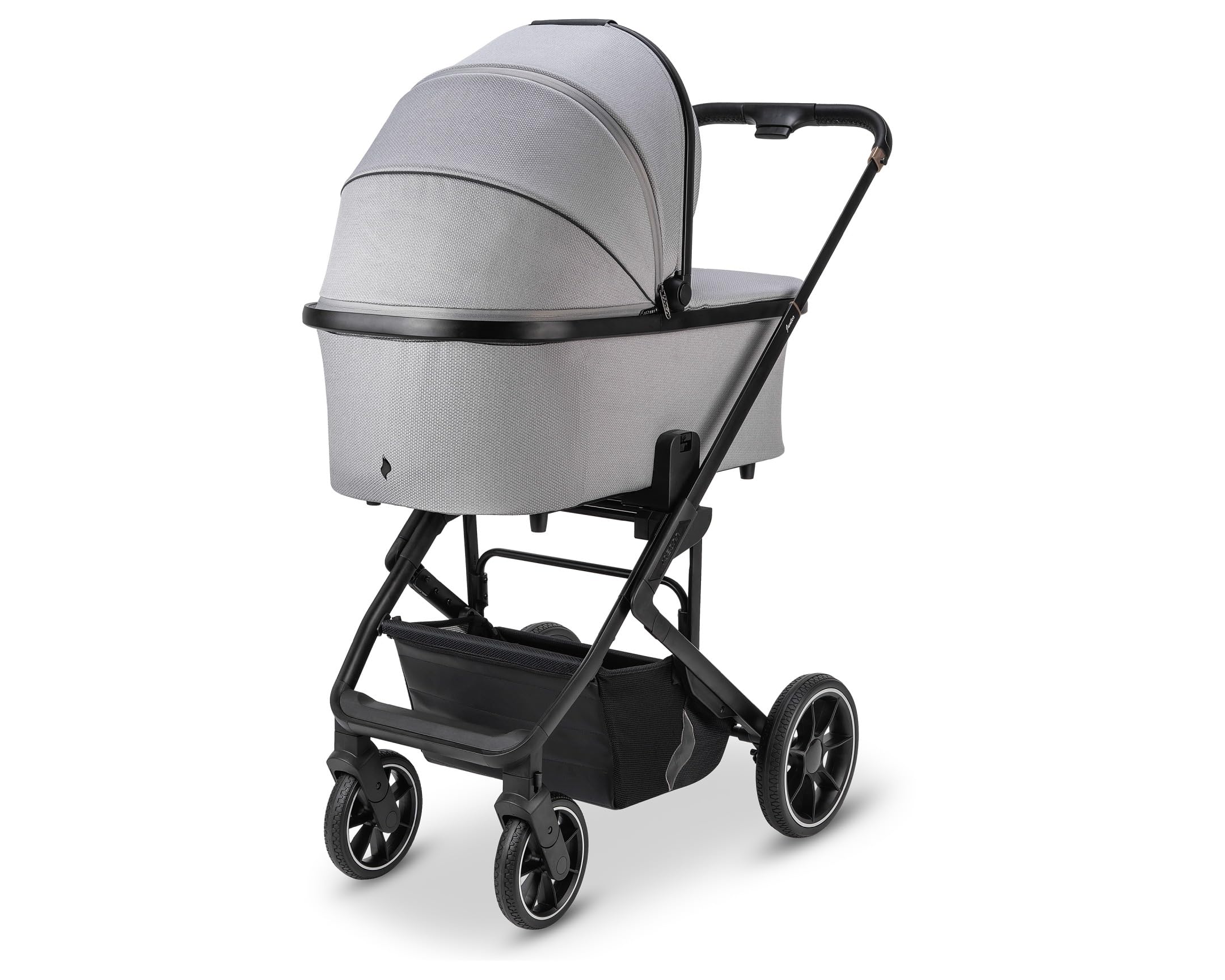 OSANN - Poussette pour bébé/enfant Juntos Gris clair - 0-22 kg - 53,5 x 104,5 x 97,5 cm - Compacte, nacelle avec matelas ou siège sport - pare soleil, housse de pluie - compatible siège auto