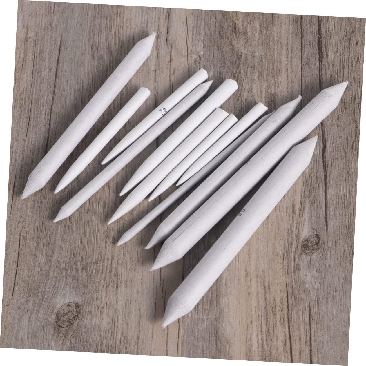 ADOCARN 36pcs Blending Stumps Tortillons Sandpaper Pencil Pointer Sketch Drawing Tools for Artists Students Beginners