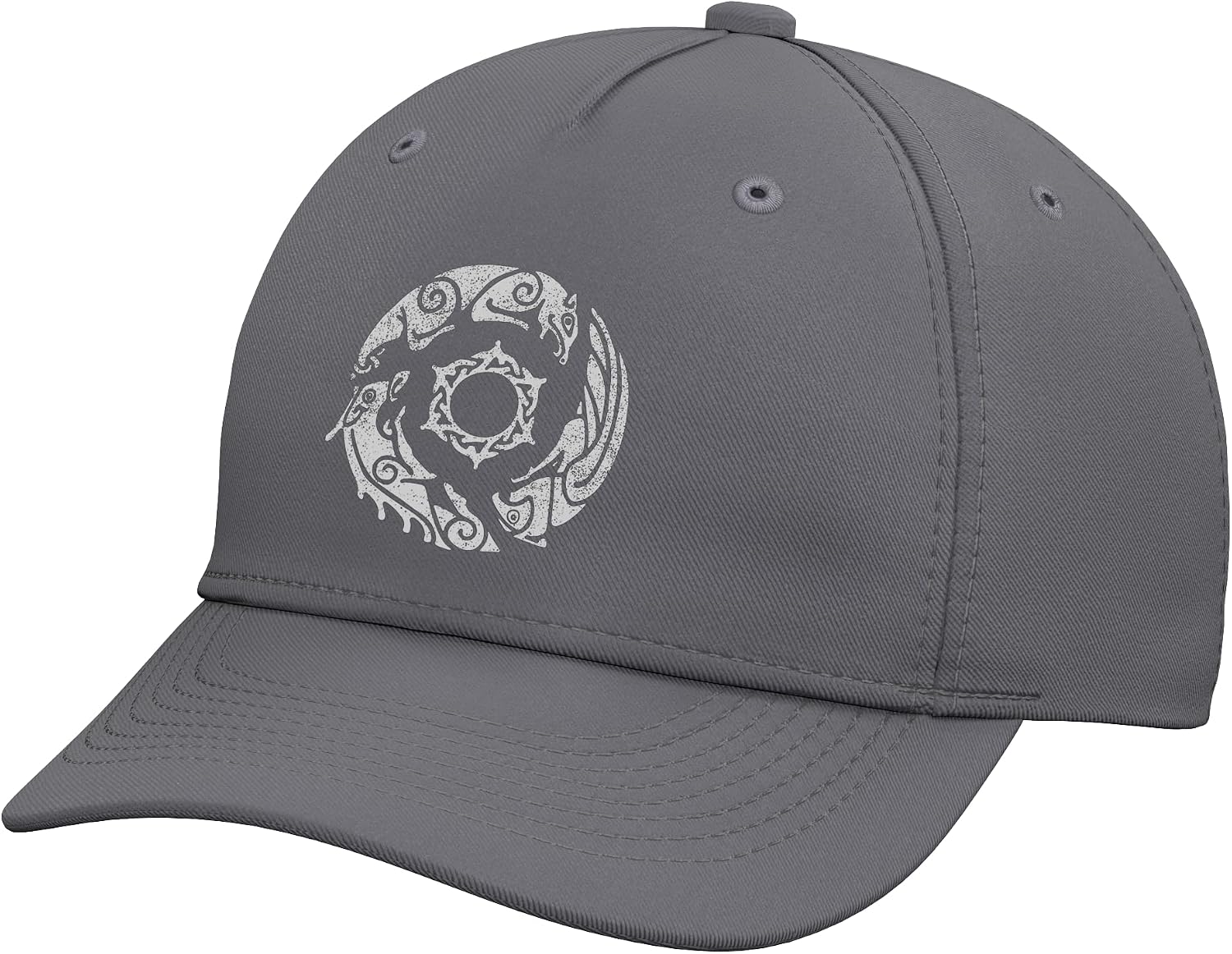 Distressed Crimson Desert Symbol of Pywel Design for Gamers Adjustable Baseball Hat