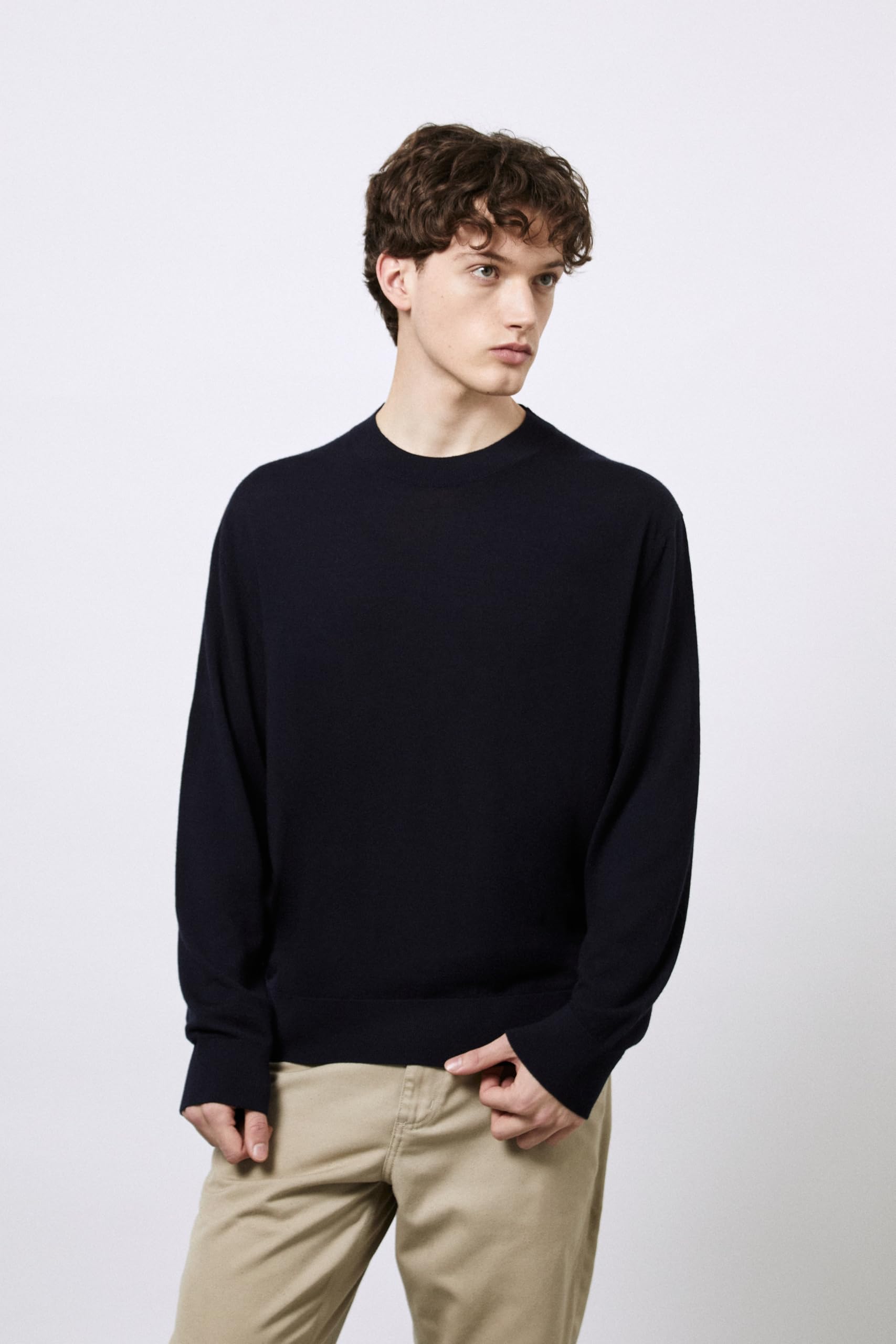 Diana Studio - Girocollo in Cashmere e Lana Merino, Uomo, Maniche Lunghe, Casual Fit