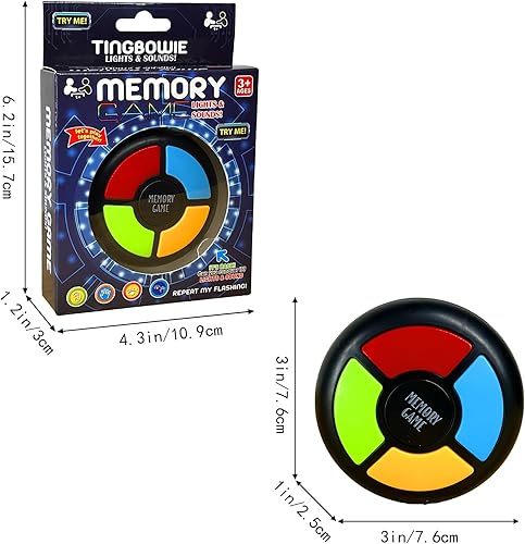 Miniatura 3 de Juego de memoria iluminado, juguetes electrónicos de mano, memorización de color, juegos de mesa clásicos, juego de preguntas con luces y sonidos