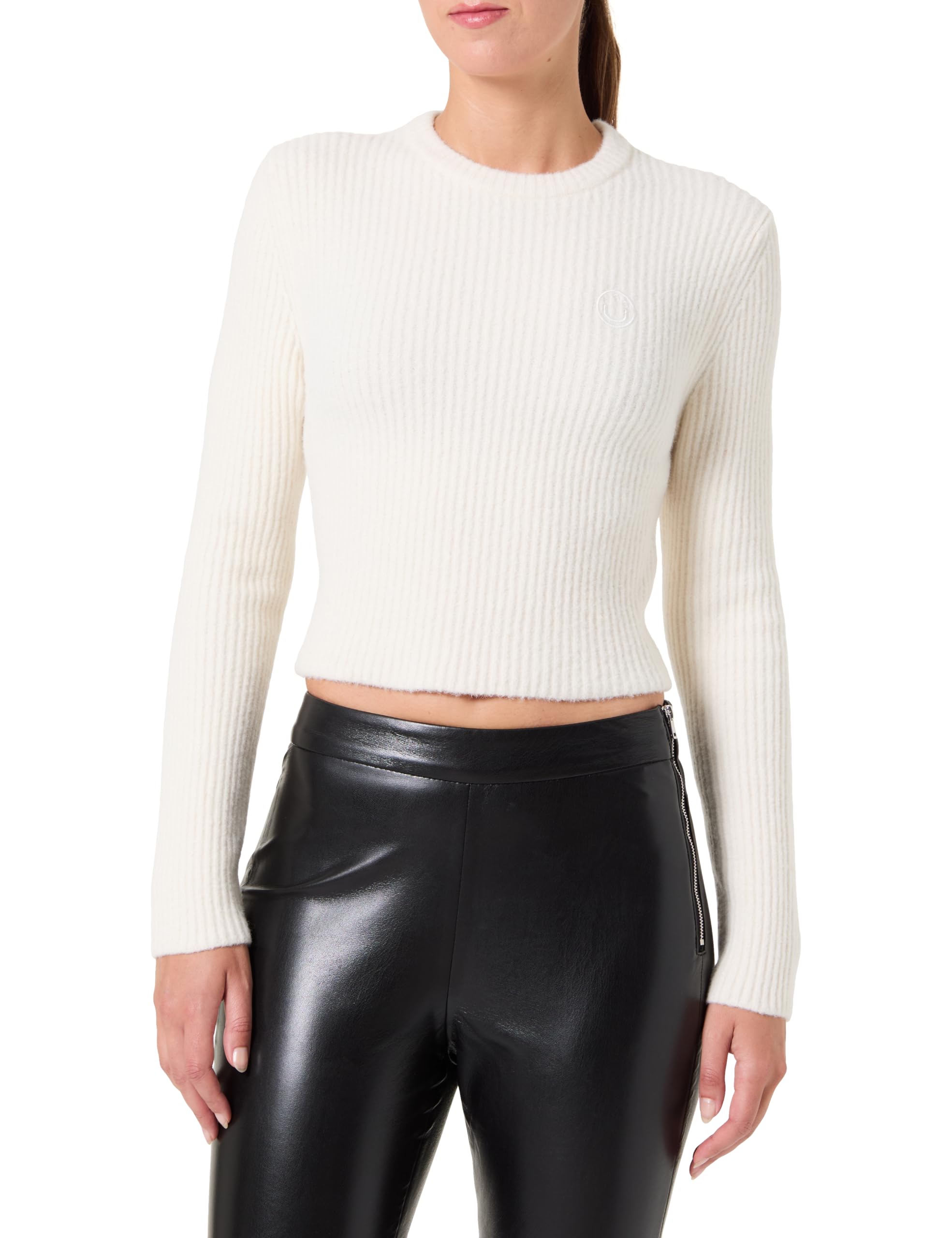 Hugo Women's Skitty_b Knitted Sweater, Open White, S