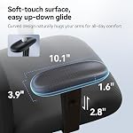 SIHOO Fauteuil de bureau ergonomique chaise de bureau en informatique, appuie-tête réglables Fauteuil et fauteuil en mesh d'accoudoir (Noir)
