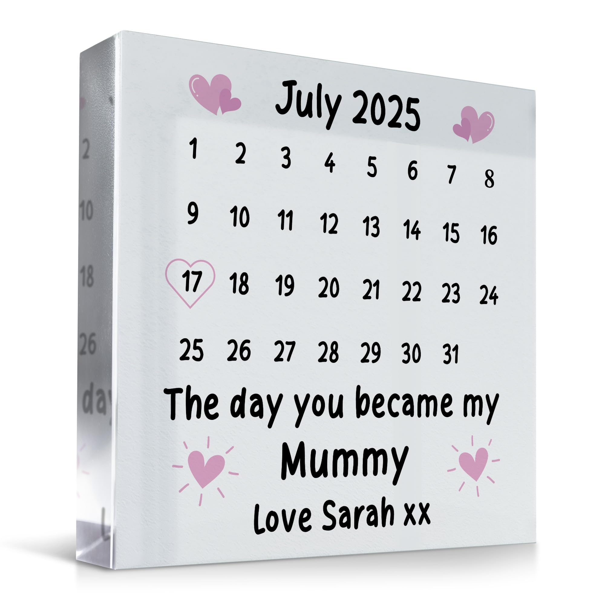 Red Ocean Mum Gifts Personalised Mum Gift For Birthday 1st Mother's Day Gift For Mummy New Mummy Gift From Baby Gift For Her Baby Gift (Became My Mummy Purple)