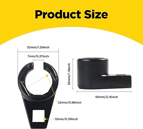 Miniatura 2 de YAKEFLY Toma de sensor de oxígeno compensada de 38 pulgadas por 78 pulgadas, enchufe universal de sensor de oxígeno de perfil bajo de 78 pulgadas