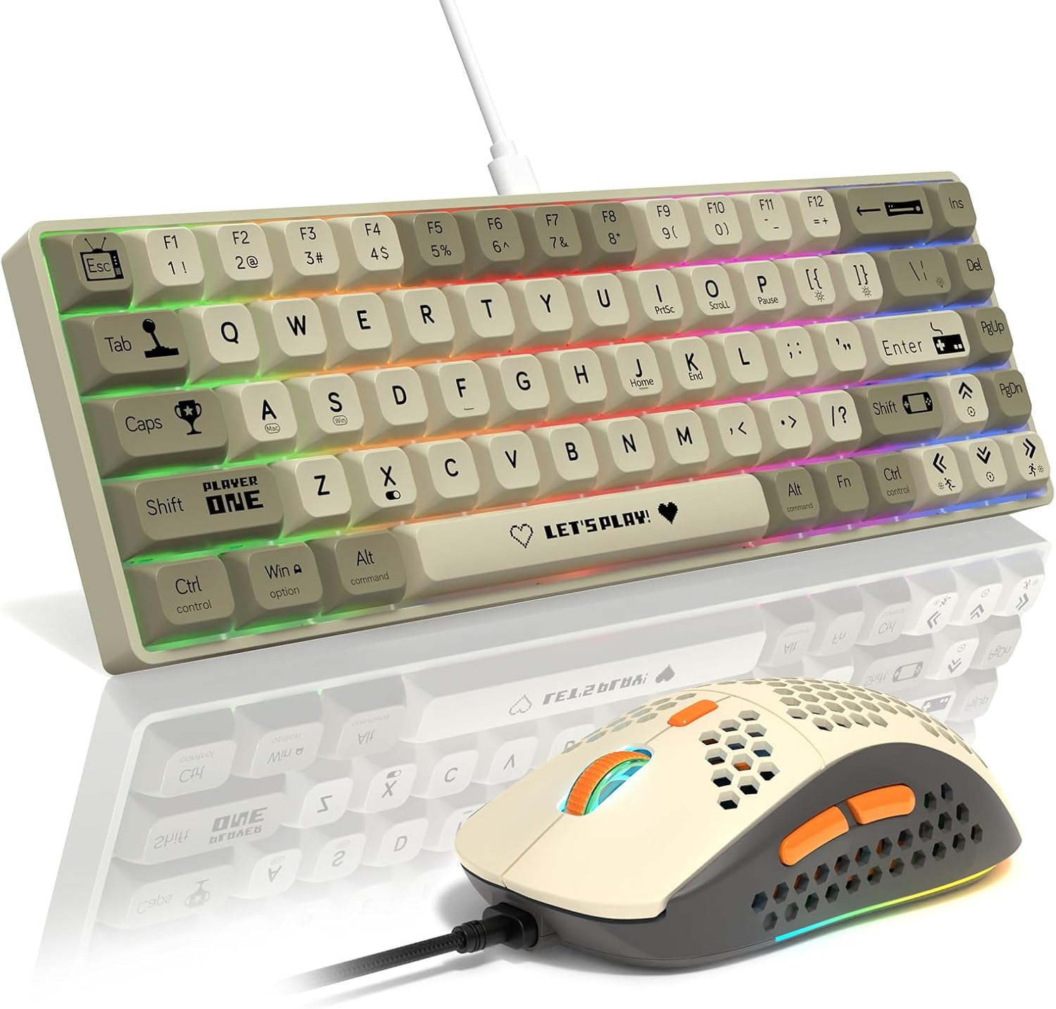 AJAZZ AK680 Mechanical Gaming Keyboard and mouse Combo Hot-Swappable PBT Keycaps RGB Backlit Full Keys Programmable Anti-Ghosting USB-C Wired 60% Ultra-Compact Mini Wired Keyboard for Windows PC Mac G AJAZZ AK680 Mechanical Gaming Keyboard and mouse Combo Hot-Swappable PBT Keycaps RGB Backlit Full Keys Programmable Anti-Ghosting USB-C Wired 60% Ultra-Compact Mini Wired Keyboard for Windows PC Mac G