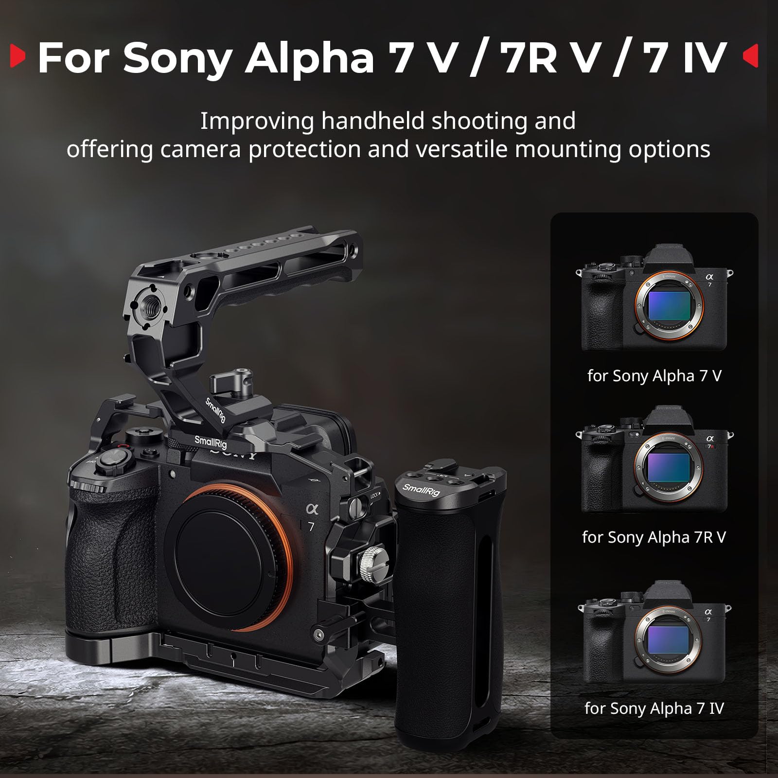 Amazon.com : SmallRig A7 V / A7R V / A7 IV Cage Advanced Kit for