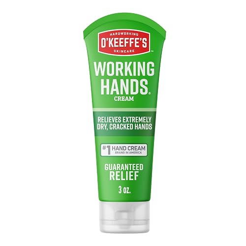 O'Keeffe's Working Hands Hand Cream, 3 oz Travel Size Tube, 1 Pack | Extreme Dryness, Repairing Skincare, Cracked, Dry H