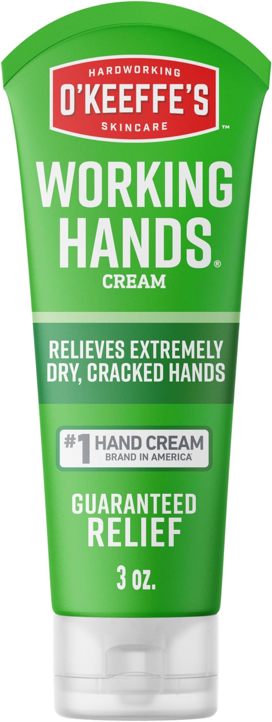 Working Hands Hand Cream for Extreme Dryness - 3 oz Travel Size Tube (1 Pack) - Repairing Skincare for Cracked, Dry Hands