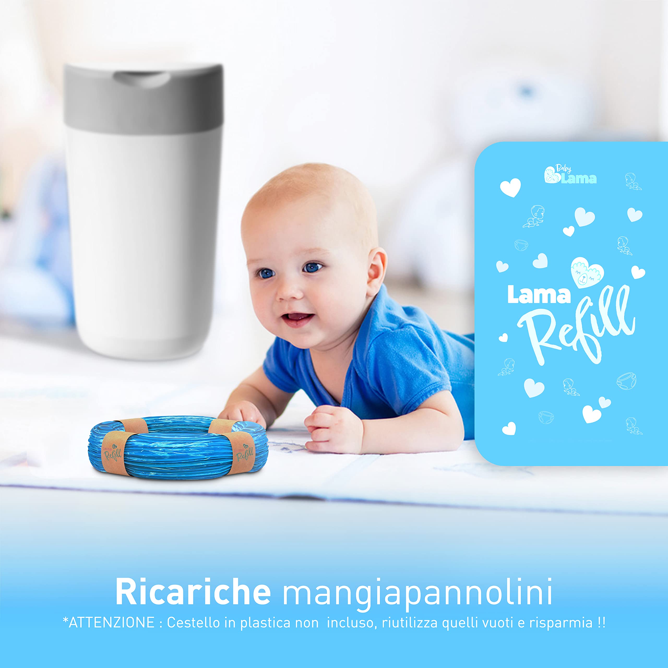 Ricariche Per Mangiapannolini Tommee Tippee - 10 Buste Antiodore Compatibili | Made In Italy - Foto 2