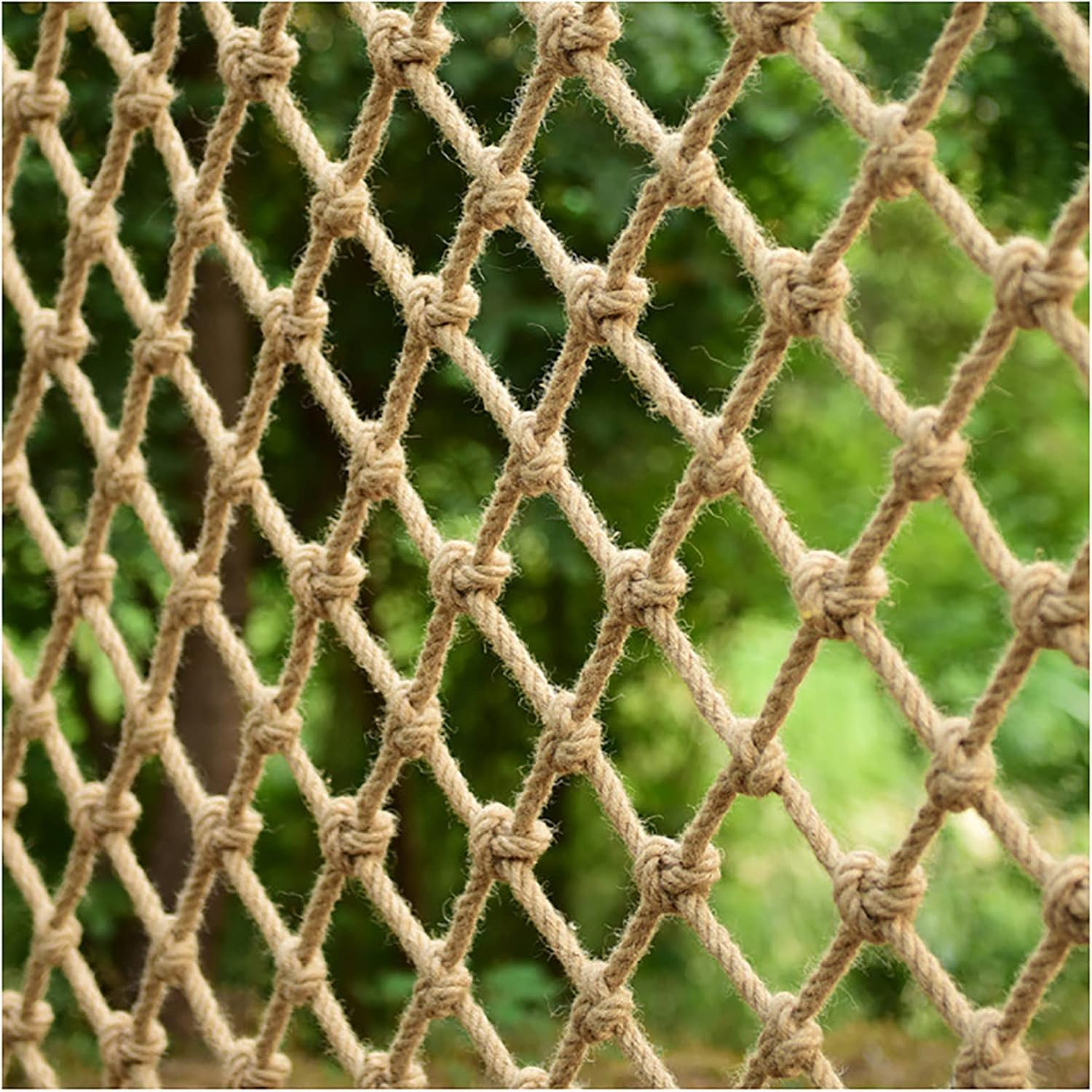 Rete Tessuta A Mano, Rete di Protezione in Corda di Canapa, Rete di Sicurezza per Parchi Giochi in Iuta Naturale con Varie Misure Disponibili(Size:1x3m)