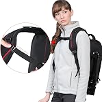 DSLR Camera Backpack Waterproof Camera Bag for SLR/DSLR Camera, Lens and Accessories, Black (Large)