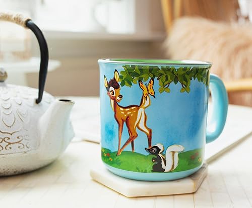 Miniatura 6 de Disney Bambi Meadow Scene - Taza de café de viaje sin BPA para café expreso, cafeína, cacao, esencial para el hogar y la cocina, bonitos regalos y