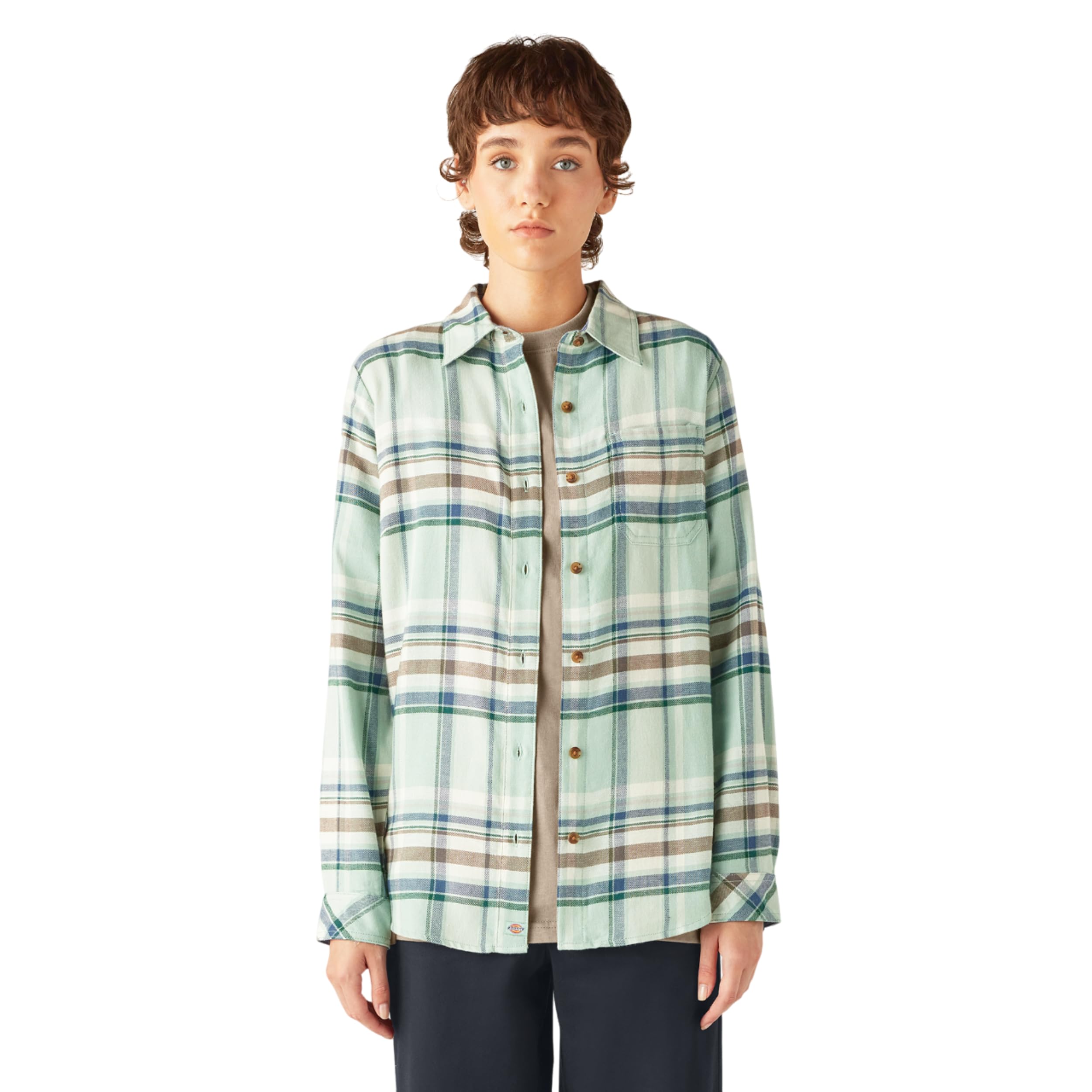 Dickies Womens L/S Plaid Shirt