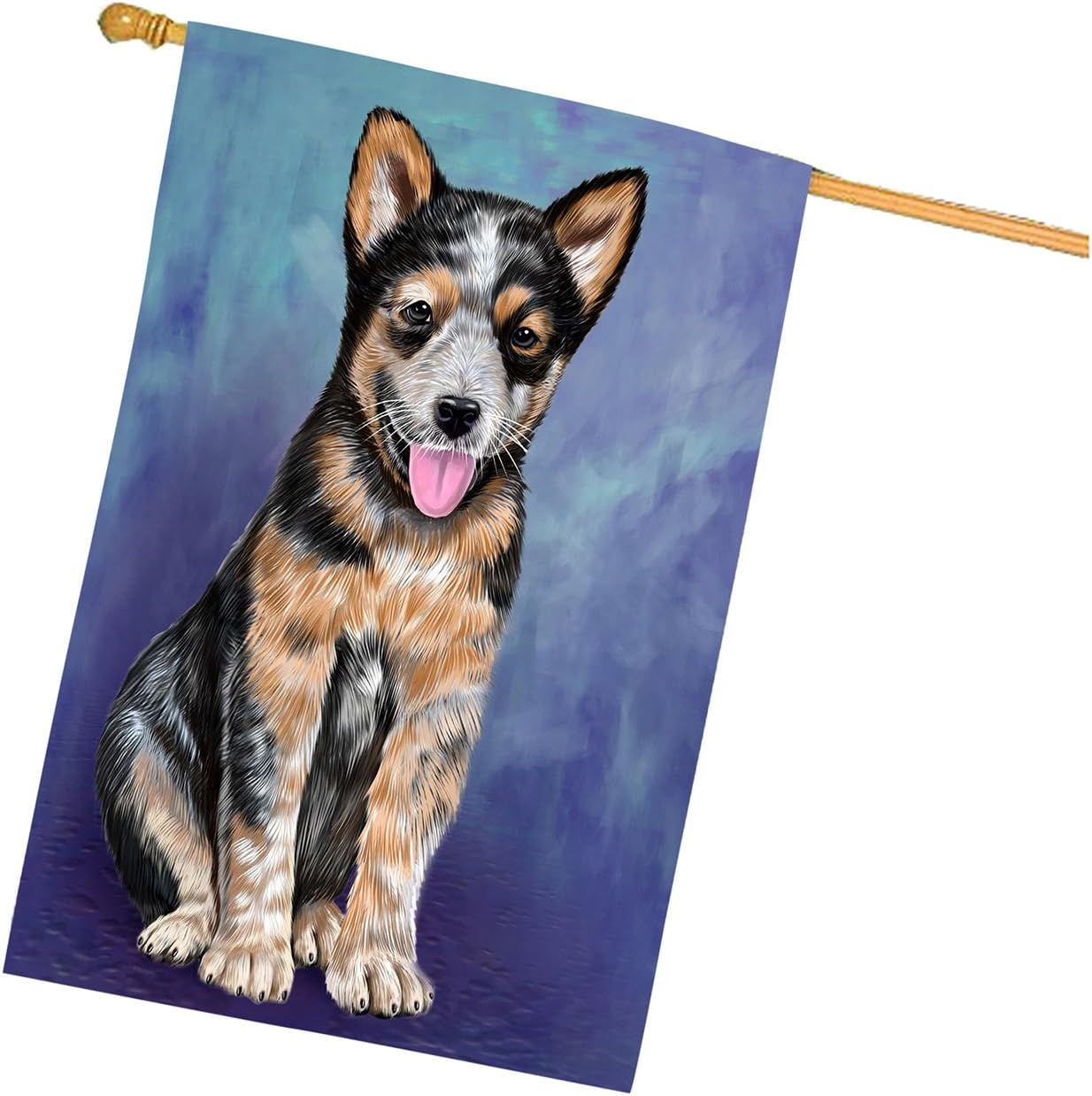 Australian Cattle Puppy Dog House Flag - Premium Quality Home Outdoor Yard Decor Decorative Double-Sided Vertical