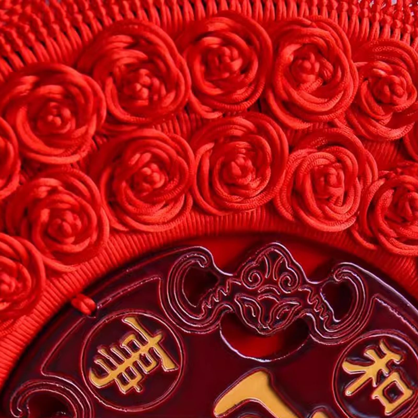 Czerwony Nowy Rok Dekoracja domuChiński węzeł Czerwony chiński sznurek do wiązania Chiński znak Fu 3D Urok ryby Frędzle Wiszący ornament, chiński festiwal wiosny Dekoracje na imprezę Szczęście dla dek