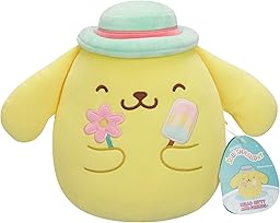 Squishmallows SQSN01625 - Hello Kitty Pompompurin 20 cm, offizielles Jazwares Plüsch, superweiches Kuscheltier