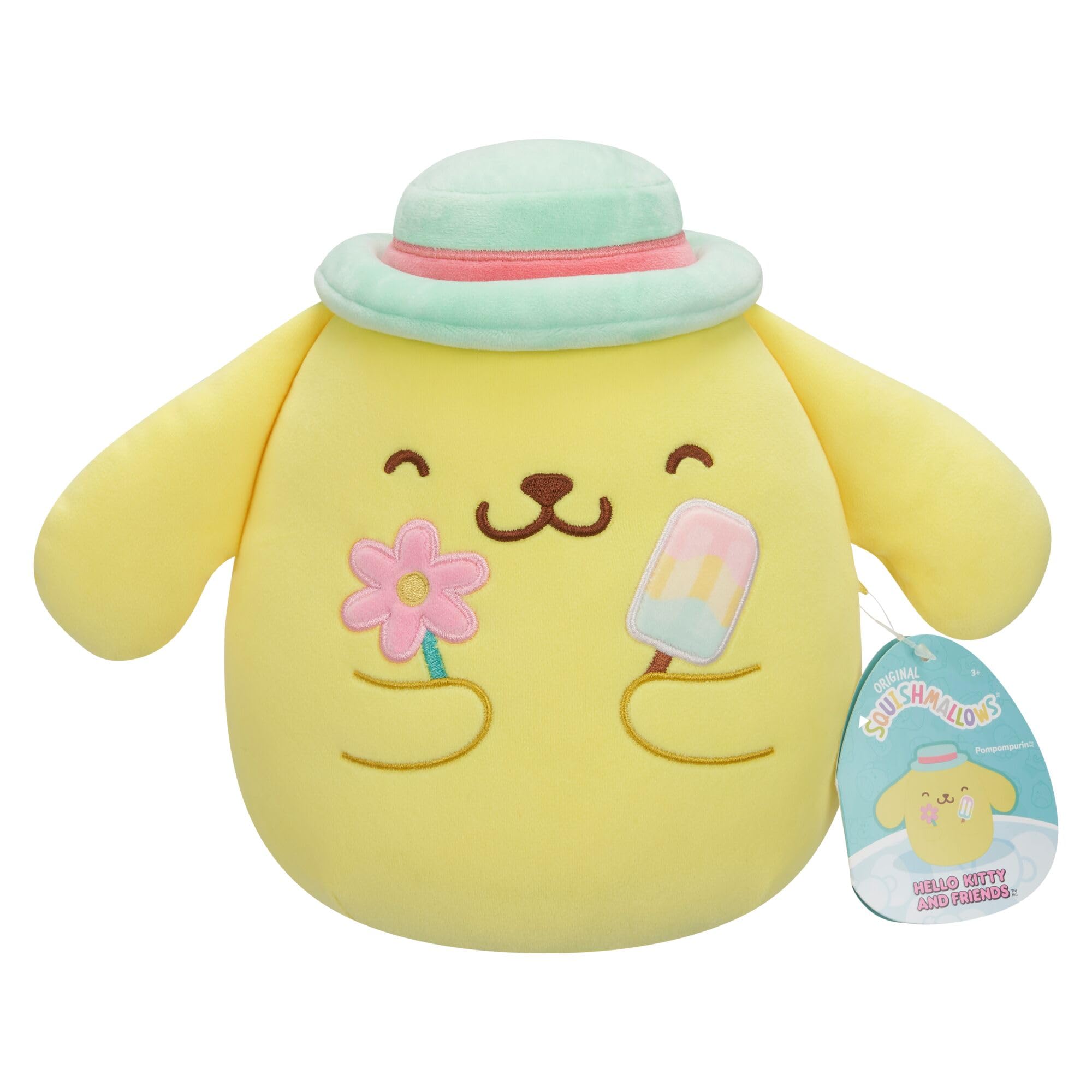 Squishmallows SQSN01625 - Hello Kitty Pompompurin 20 cm, offizielles Jazwares Plüsch, superweiches Kuscheltier - 1