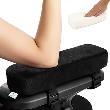Arm Rest Cushion - Set of 2 Office Chair Arm Pads for Elbow Pain Relief - Computer Office Chair Arm Covers for Comfortable Desk Setup