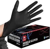 PROMEDIX P Nitrile Disposable Gloves, Latex Free Powder Free 4mil 100 Count - Food Safe for Cooking Cleaning Gardening