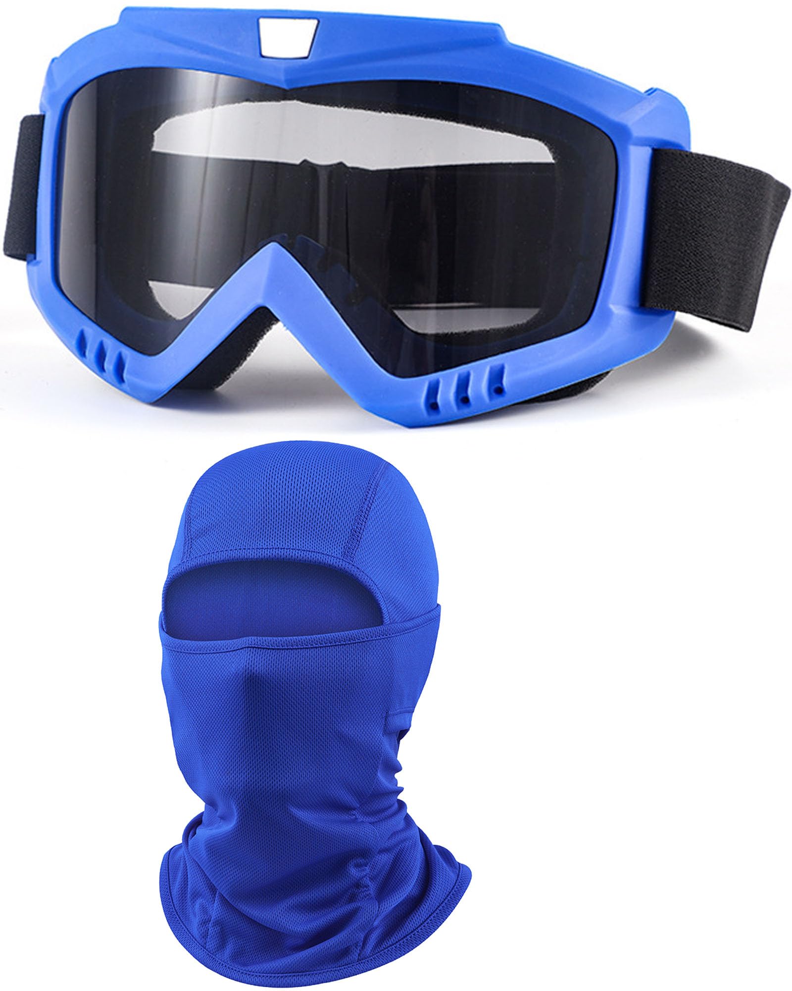 Dirt Bike Goggles with Balaclava Motorcycle ATV Riding Ski Motocross Windproof Dustproof Racing Glasses for Women Men