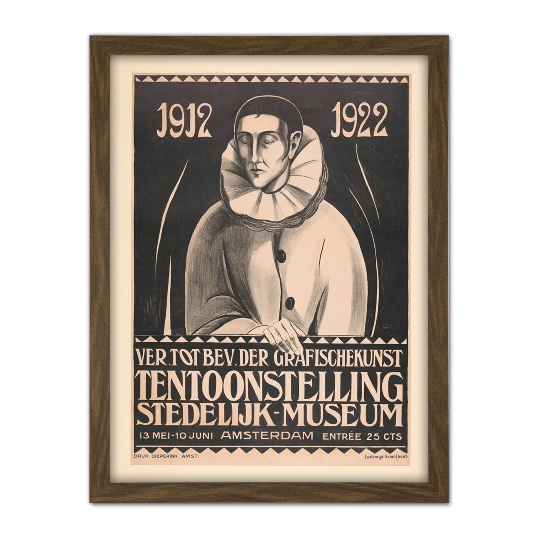 Artery8 Schelfhout Stedelijk Museum Amsterdam Advert Artwork Framed Wall Art Print 18X24 Inch
