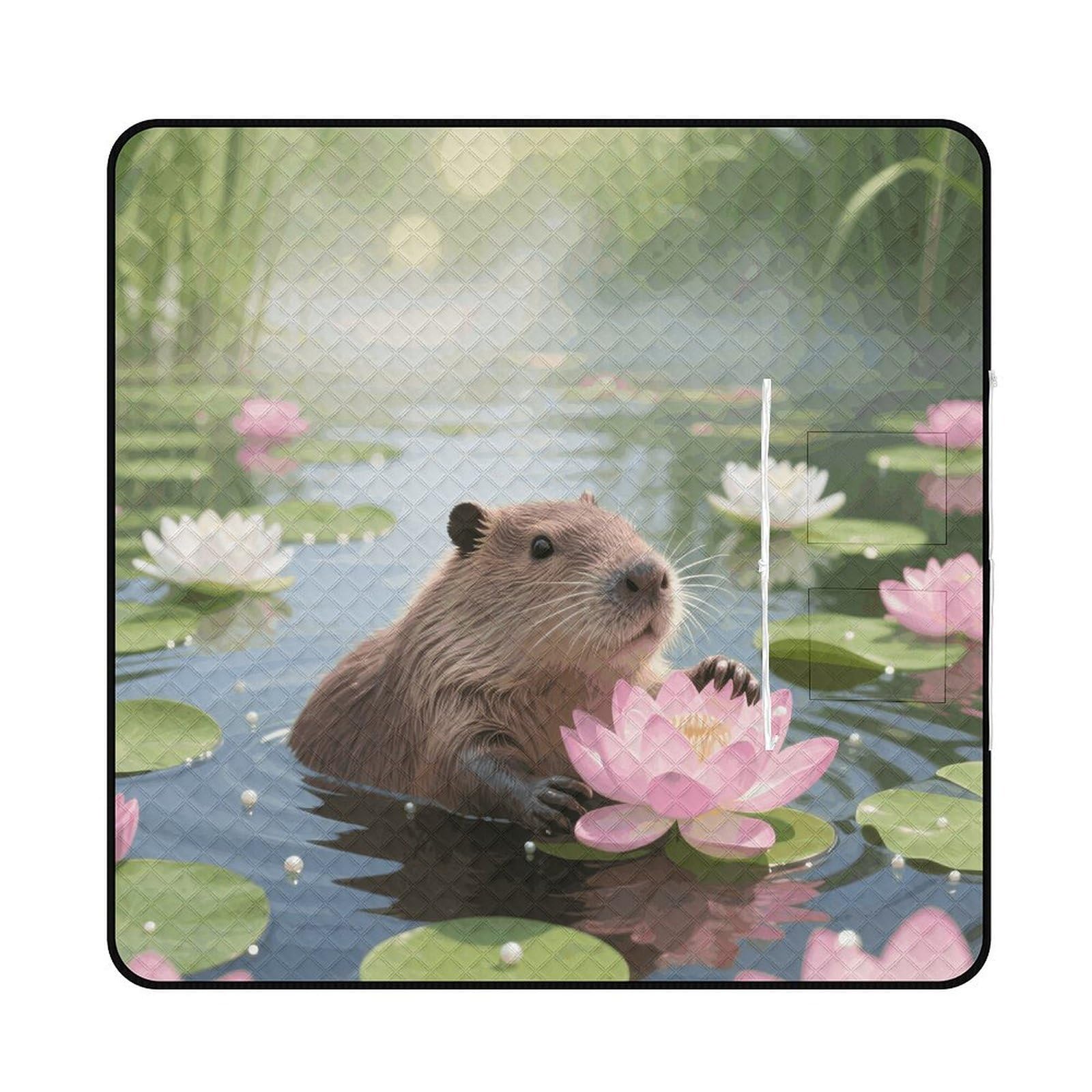 Amazon.com: Capybara Picnic Blanket 200x200cm, Foldable 2-in-1