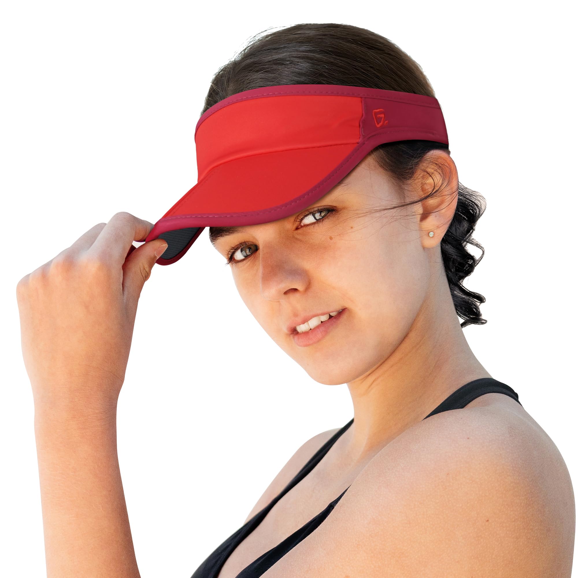 Foldable Sport Sun Visor Hats Sun Caps UPF50+ Lightweight Ponytail