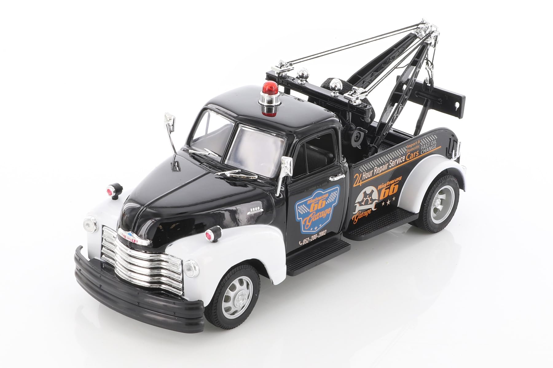 1953 Chevy Tow Truck 22086S/4D - 1/24 Scale Diecast Model Car (Black)