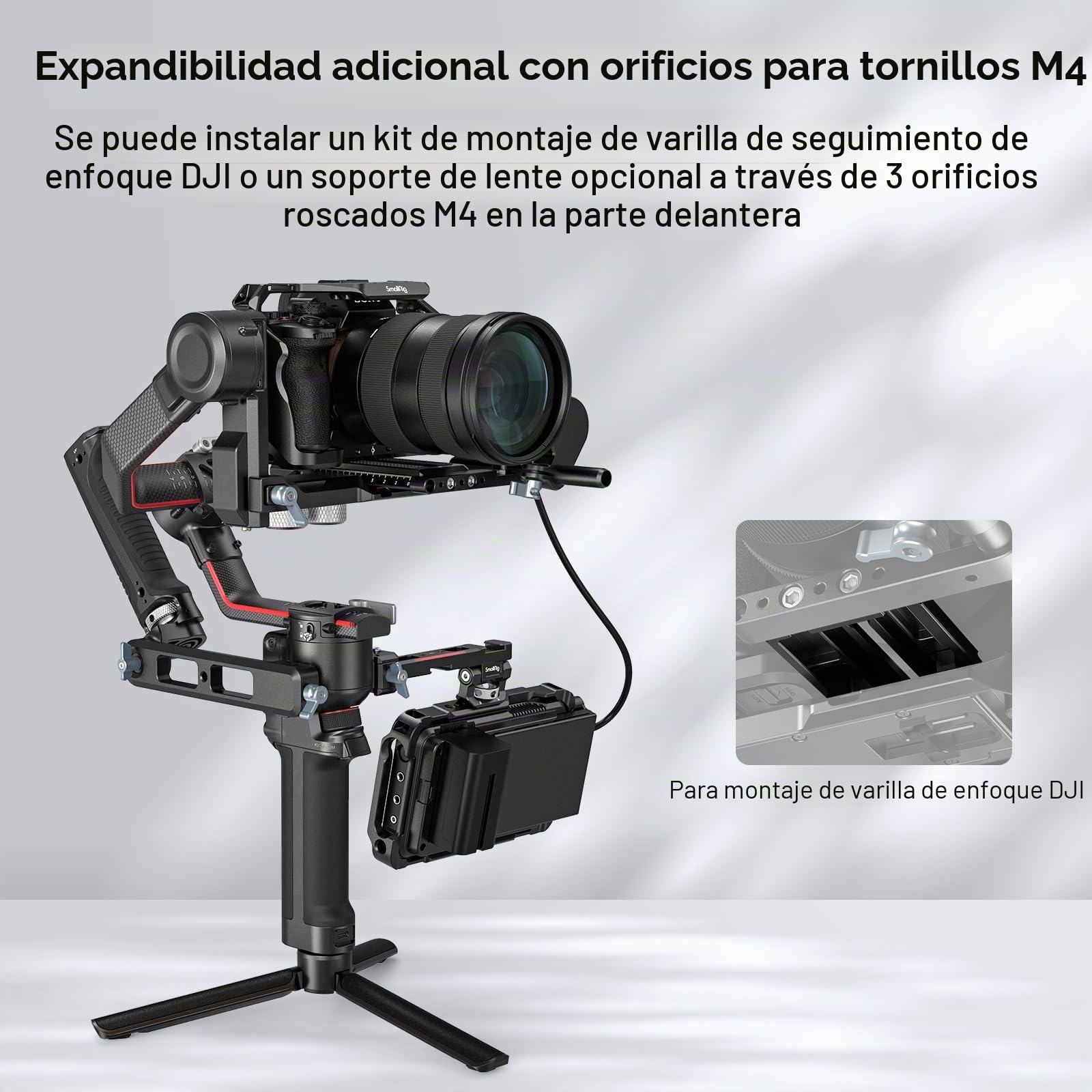SMALLRIG Placa de Liberación Rápida para MFT-Type Compatible con dji RS 2 / RSC 2 / Ronin-S/RS 3 / RS 3 Pro/RS 4 / RS 4 Pro - 3158B