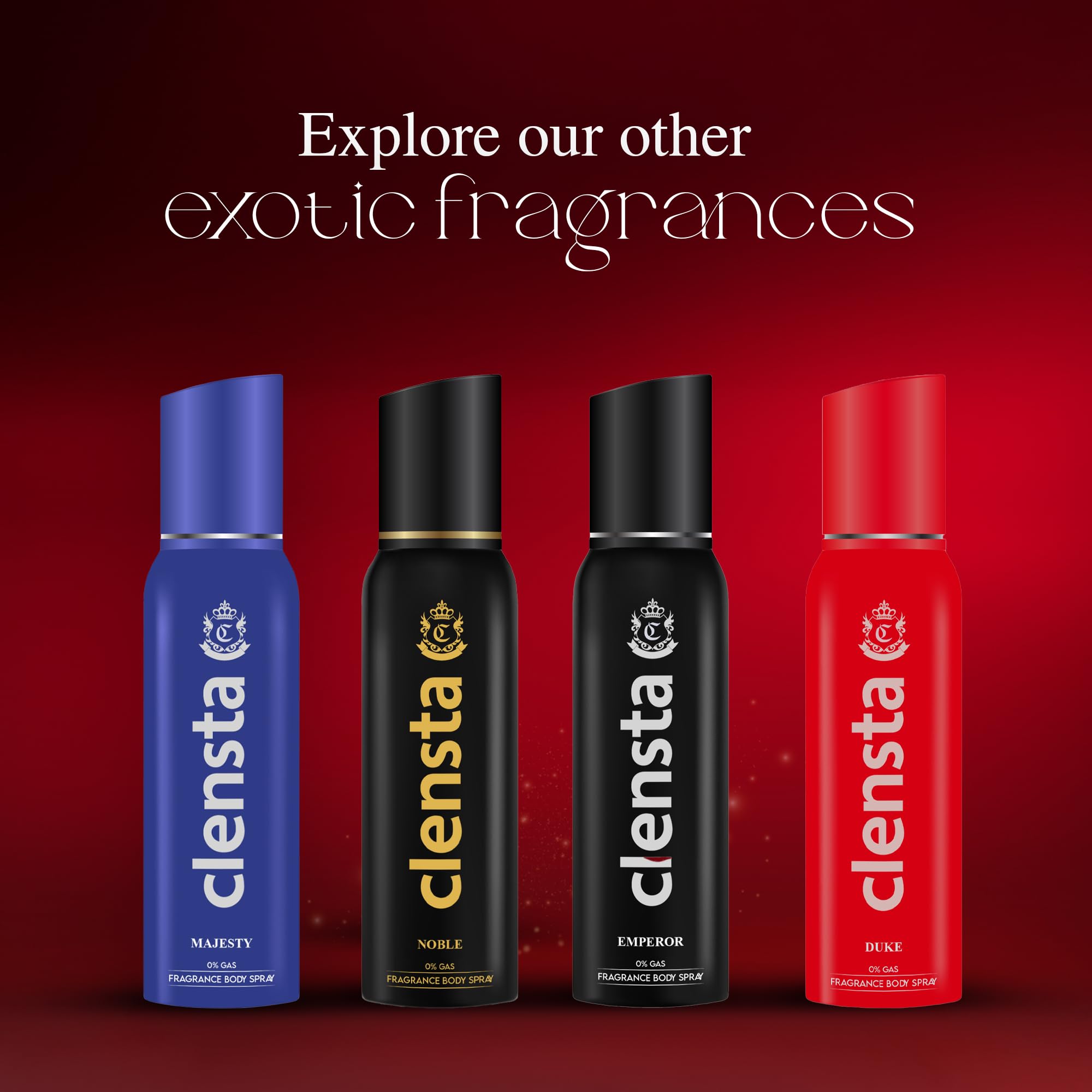 Clensta Duke 0% No Gas Deodorant for Men 150ml Body Spray Long Lasting | No Gas Deo for Men 3