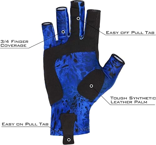 Miniatura 2 de KastKing Sol Armis - Guantes de protección solar UPF50+ Guantes para pesca, protección UV, guantes de protección solar para hombres y mujeres, para