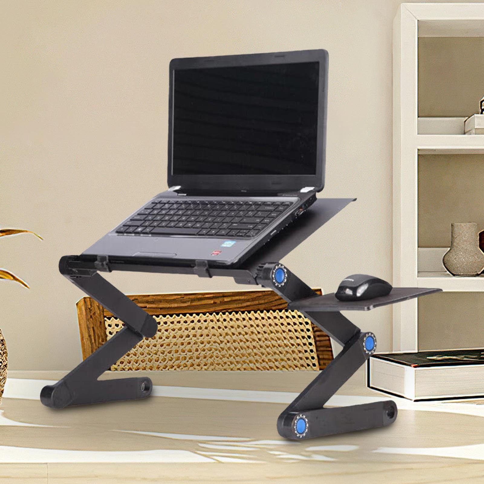 Scrivania da letto per laptop e scrittura, supporto per laptop per letto - Scrivania pieghevole per laptop | Supporto per laptop con tappetino per mouse e clip antiscivolo per disegnare,