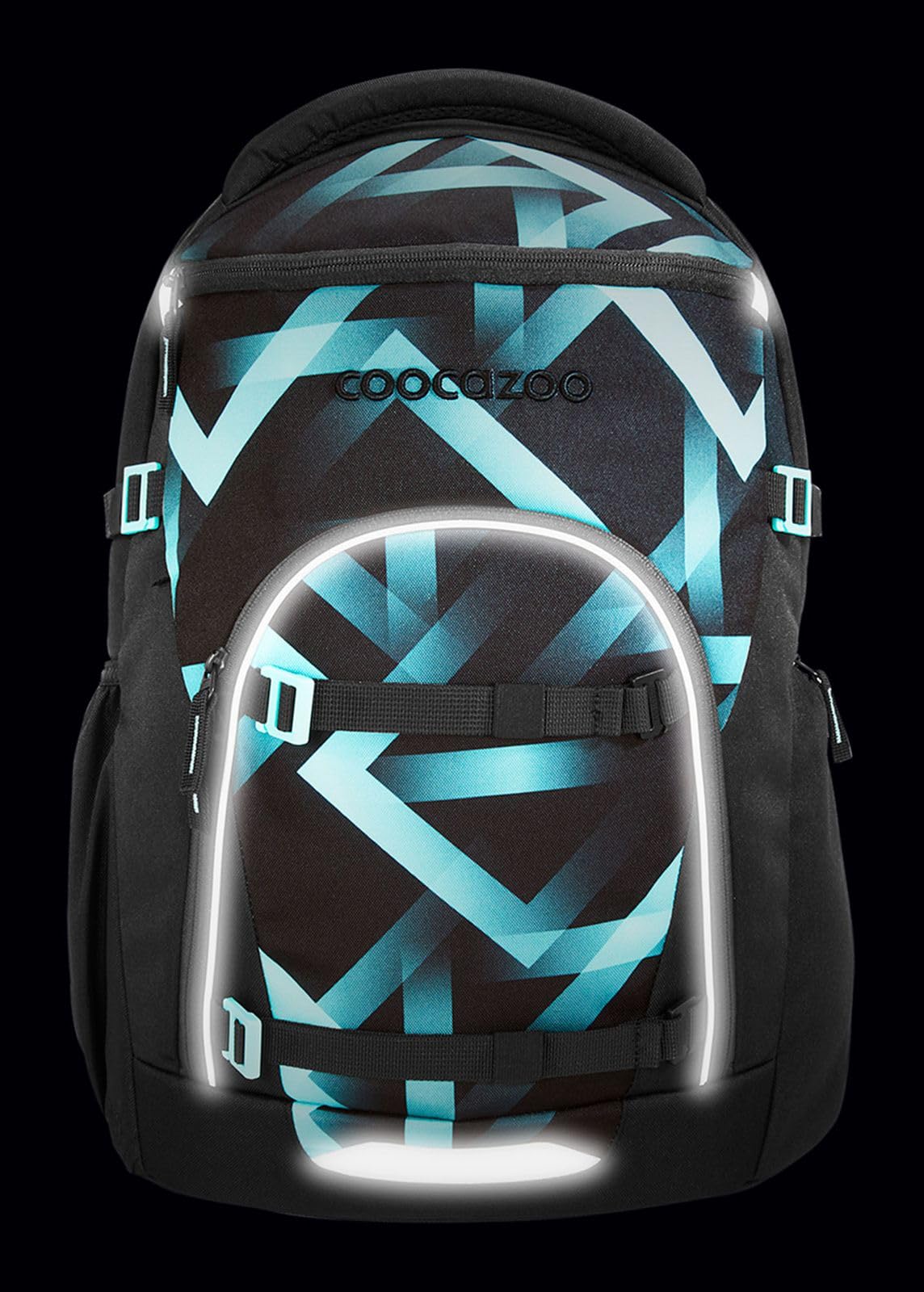 Coocazoo Schulrucksack Byte School Backpack Laser Lights schwarz
