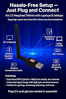 №127、Win11、i5_8500、GTX1060、M16G、M.2、Wifi Amazon.com: AC600 Mbps Dual Band Internet USB WiFi Adapter