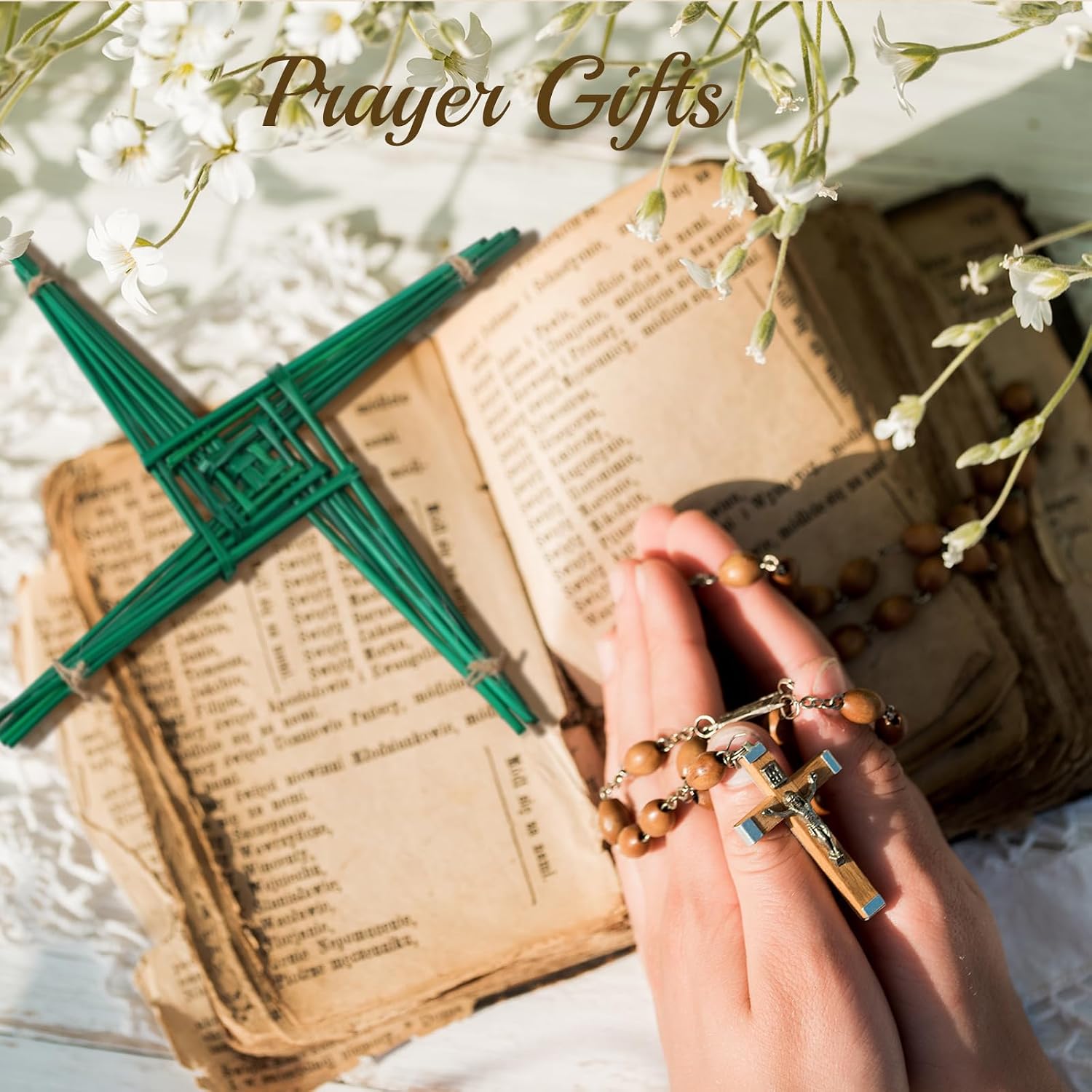 Fiwochic 100 Pcs Green Irish Rushes for St. Brigids Cross All Natural Imbolc Gift Saint Brigid's Cross for Irish Blessing Gift Traditional Decor for Celtic Imbolc 13.78inch