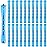 WILLBOND 60 Pcs Perm Rods for Long Hair Plastic Curl Rods Cold Wave Irons Curling Roller for Hair Styling Hairdressing Tools(0.35 Inch,Blue)