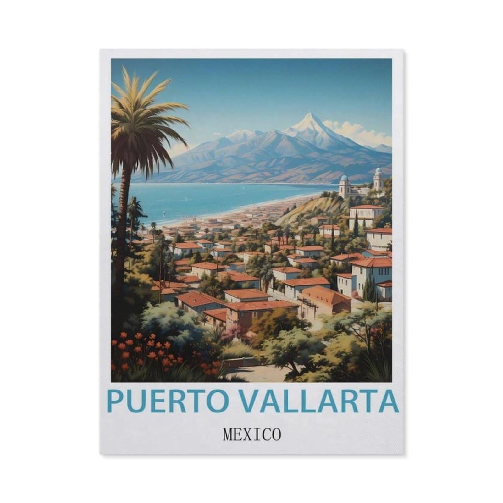 Vintage Art Metal Signs Funny Sign，Puerto Vallarta Mexico