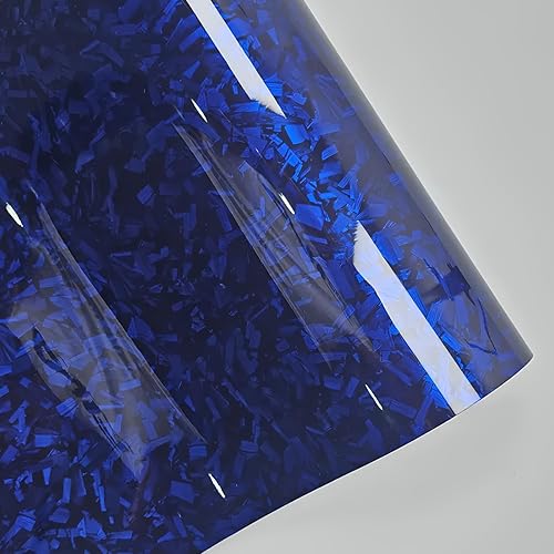 Miniatura 4 de LZLRUN Rollo de vinilo negro de fibra de carbono mate forjada, película adhesiva de liberación de aire, calcomanía de bricolaje para automóvil,