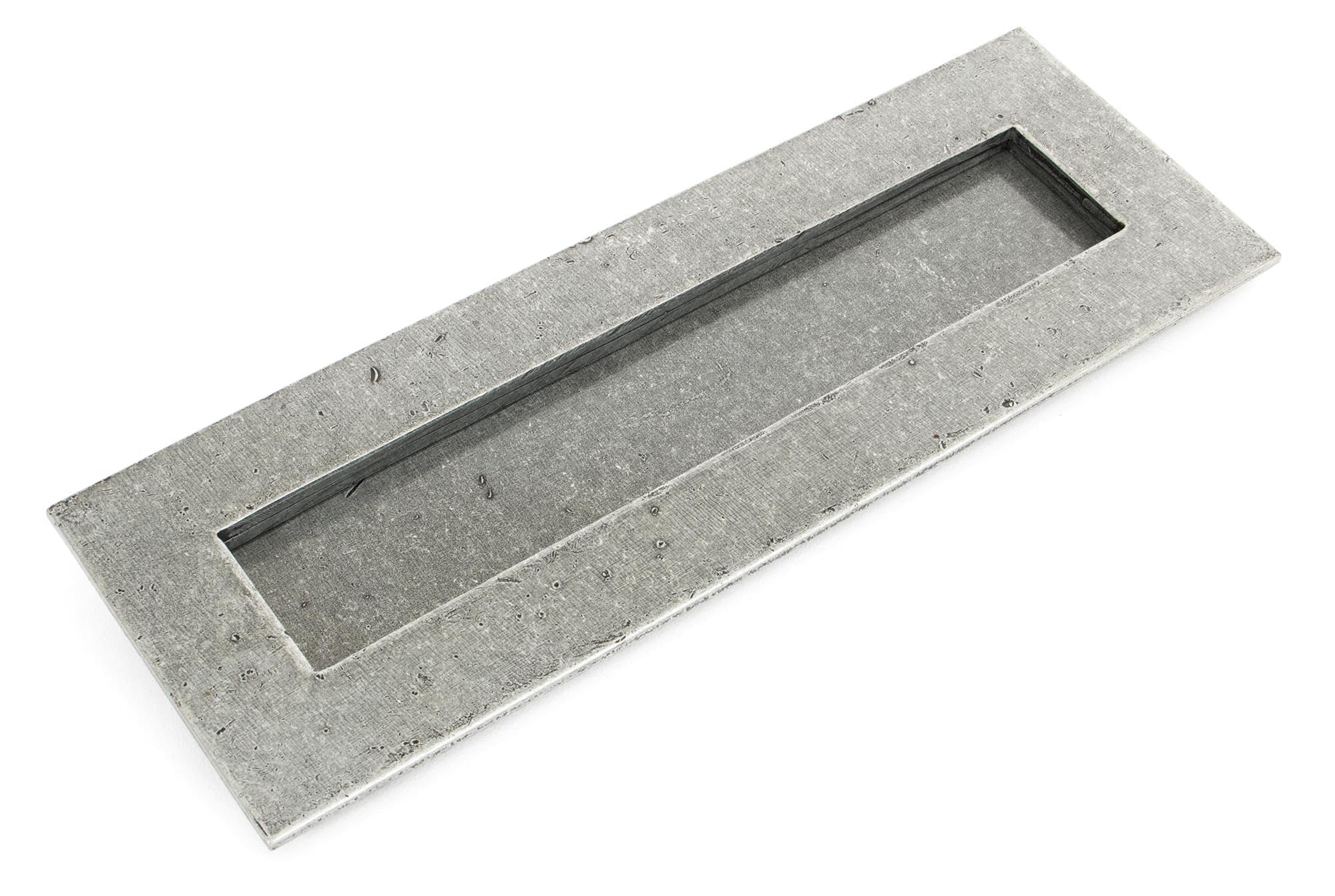From The Anvil Pewter Patina Pewter Letter Plate Large