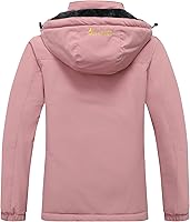 Vista 2 de MOERDENG Women's Waterproof Ski Jacket Warm Winter Snow Coat Mountain Windbreaker Hooded Raincoat Jacket