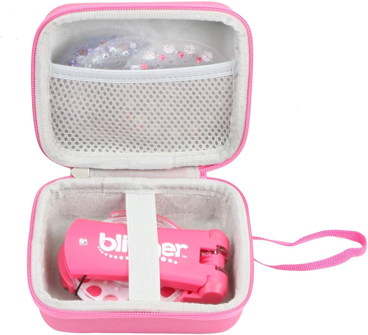 khanka Hard Travel Case Replacement for Blinger Deluxe Set, Blinger Refill Gems and More Hair Jewels and Nail Glam Childrens Accessories