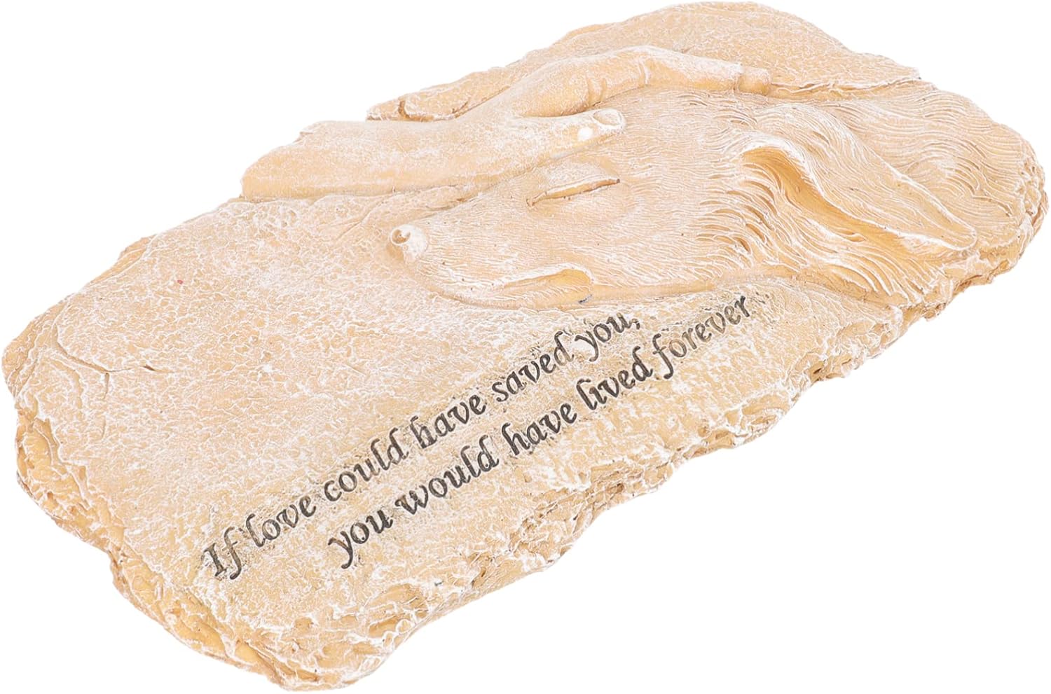 Pet Memorial Stone for Dog Figurine Resin Tombstone Outdoor Pet Grave Marker for Remembering Your Beloved Dog