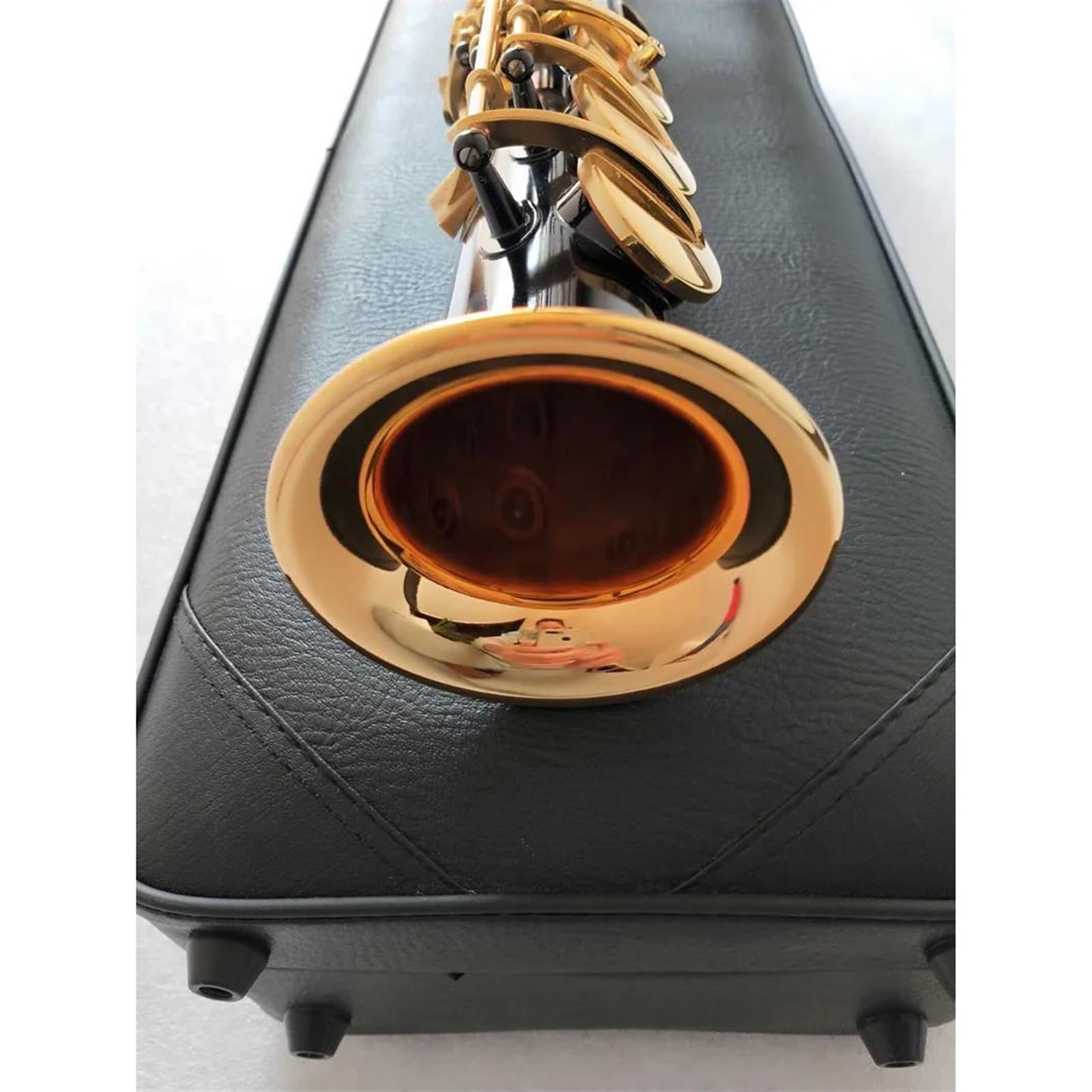 Saksofon Instrument Muzyczny Saksofon Sopranowy Z Czarnego Złota B Płaski Saksofon Sopranowy Z Ustnikiem