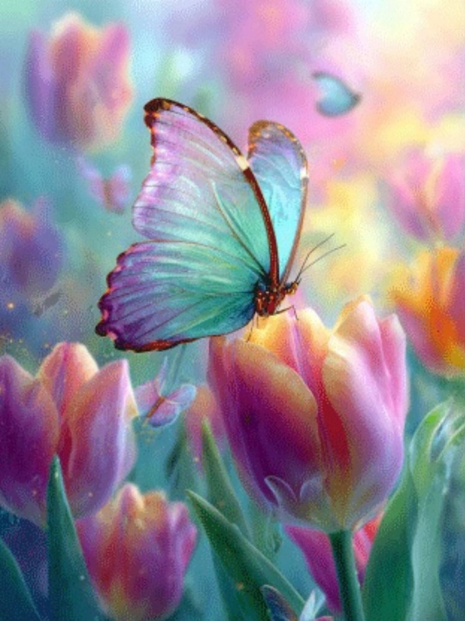 Generisch Schmetterling Diamond Painting 90x120cm Bastel- und Geschenkset für Mädchen 8-10 Jahre, Diamant Painting Blume Bilder, inkl. Zubehör, Kreativset für Kinder, DIY Basteln. G-656