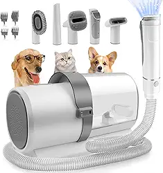 Aspirador de pó para animais de estimação, Aspirador Pet kit 7 em 1 para cães com 3 modos de sucção e copo para pó de grande capacidade 127V