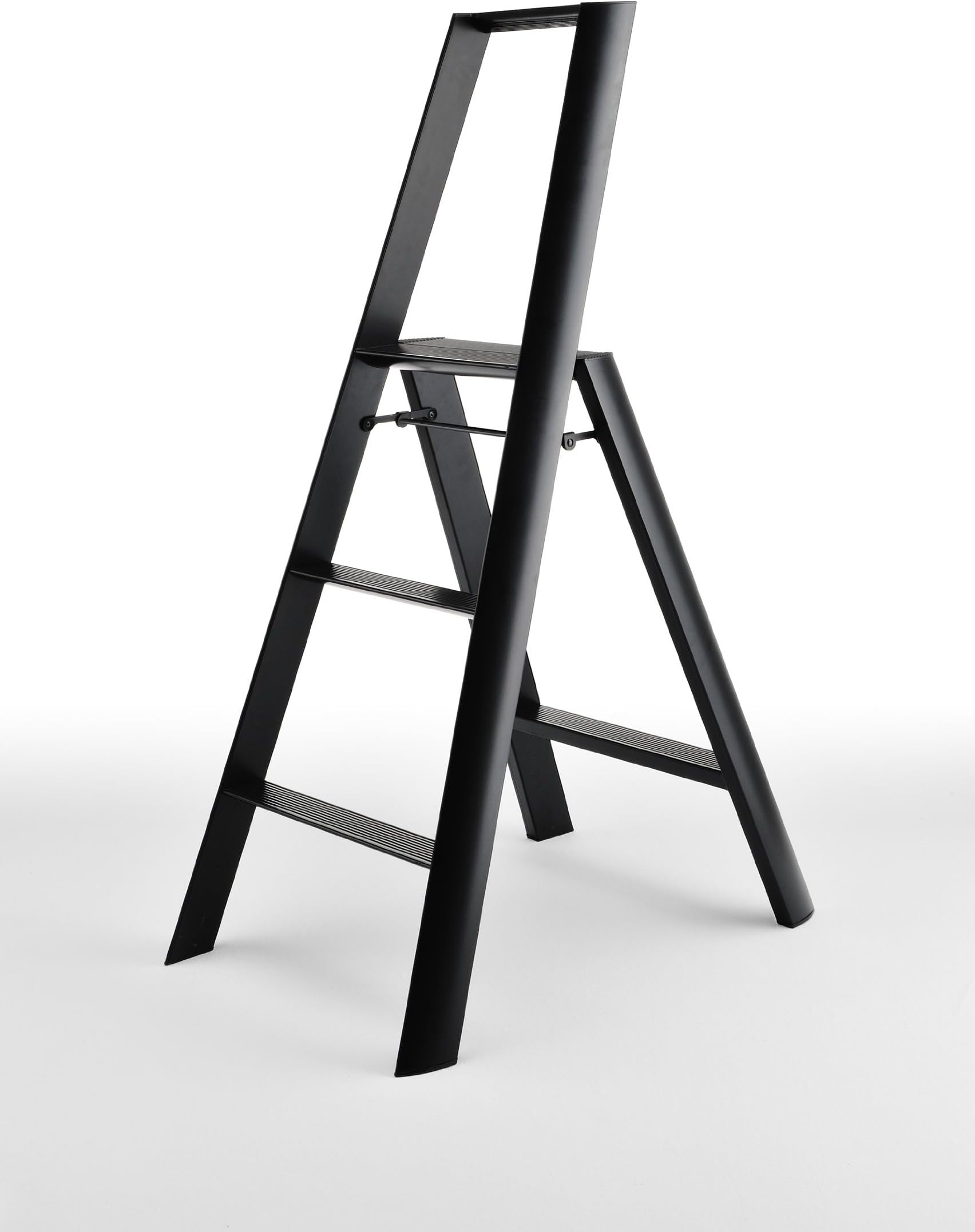 HasegawaLadders Lucano Step Ladder, 3-Step Black